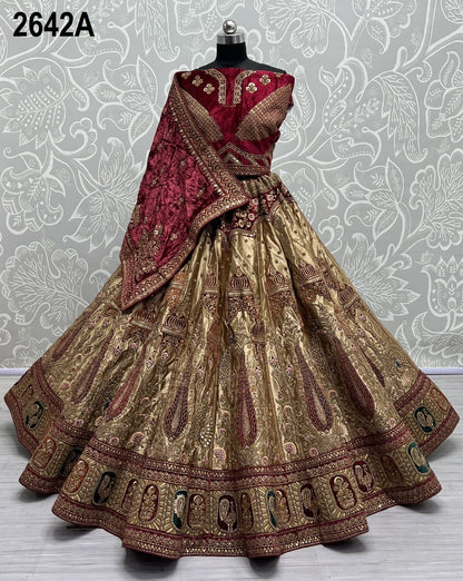2642 Anjani Art Silk Bridal Lehenga Choli
