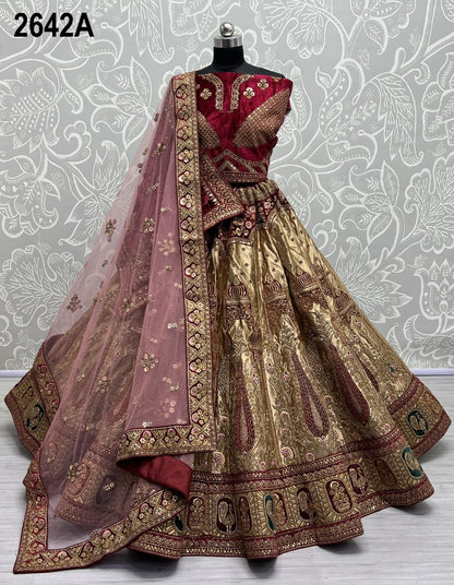 2642 Anjani Art Silk Bridal Lehenga Choli