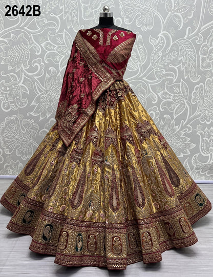 2642 Anjani Art Silk Bridal Lehenga Choli