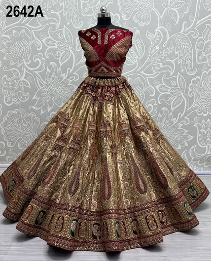 2642 Anjani Art Silk Bridal Lehenga Choli