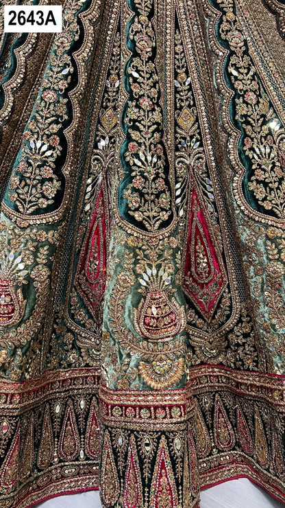 2643 Anjani Art Velvet Bridal Lehenga Choli