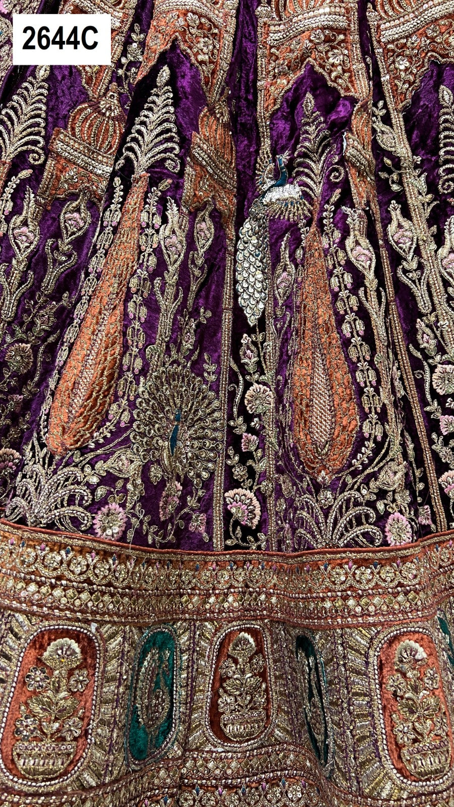 2644 Anjani Art Velvet Bridal Lehenga Choli