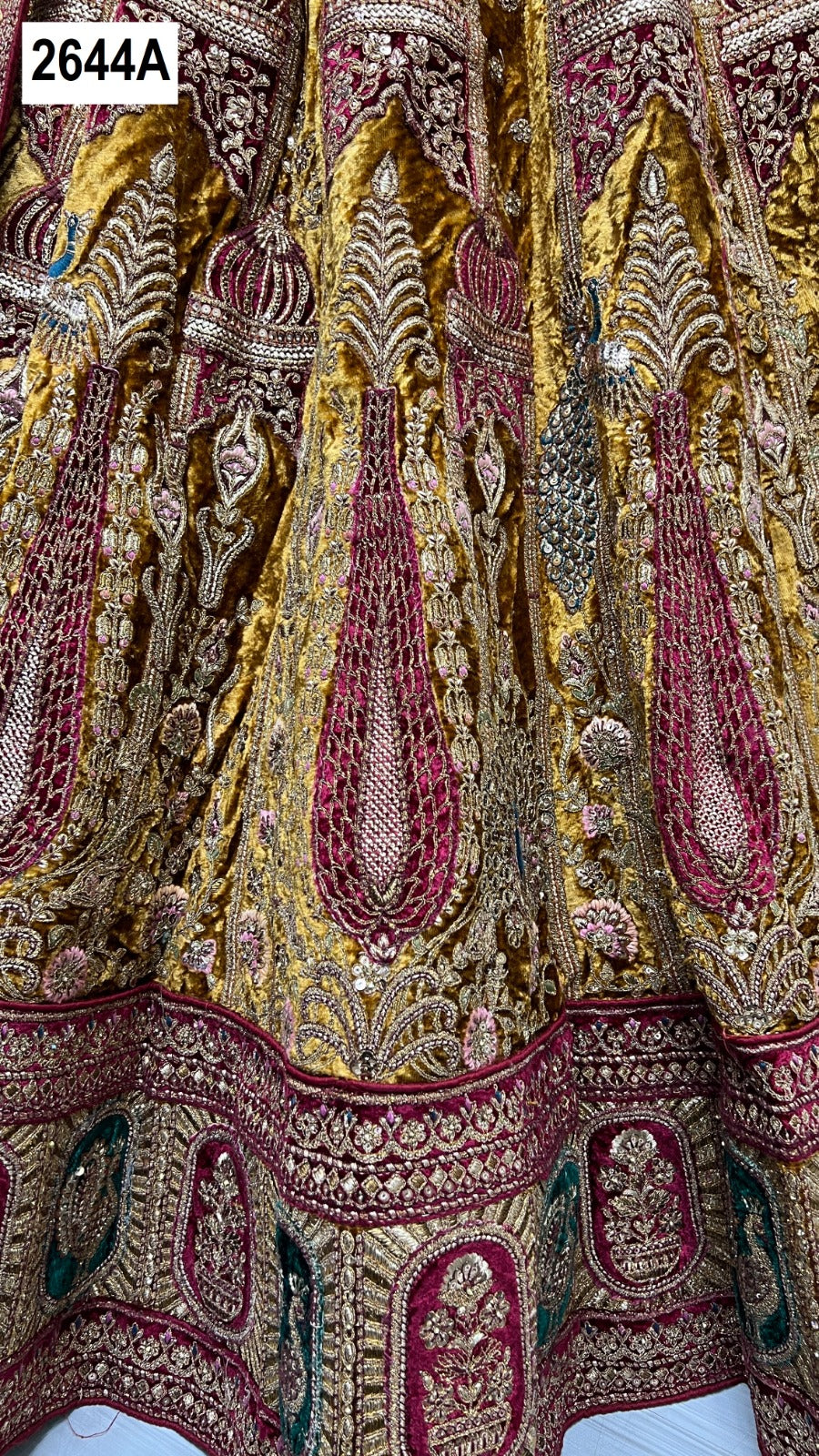 2644 Anjani Art Velvet Bridal Lehenga Choli