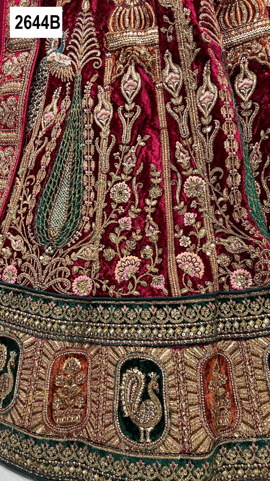 2644 Anjani Art Velvet Bridal Lehenga Choli