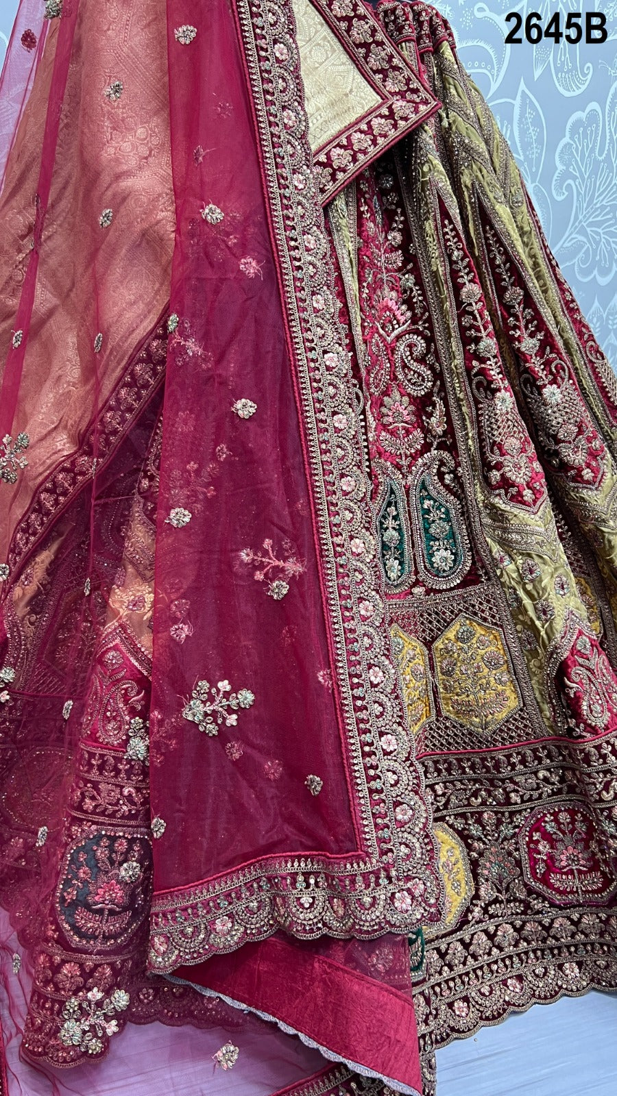 2645 Anjani Art Velvet Lehenga Choli