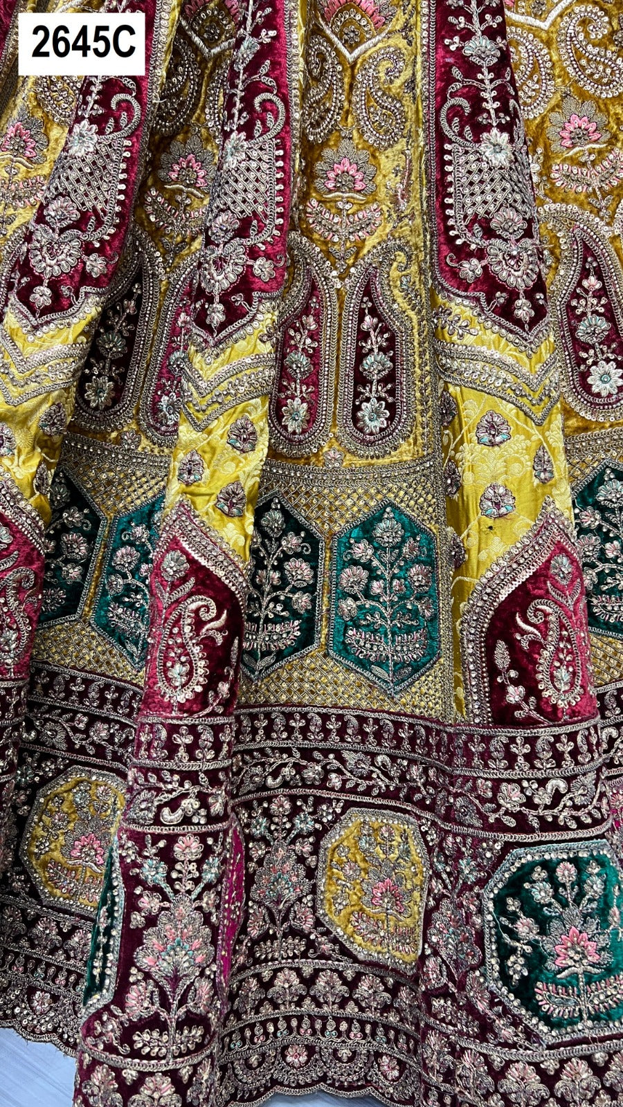 2645 Anjani Art Velvet Lehenga Choli