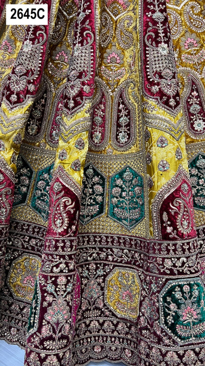 2645 Anjani Art Velvet Lehenga Choli