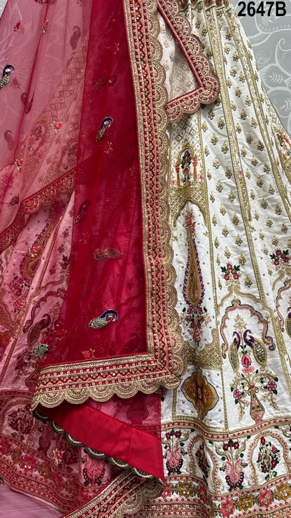 2647 Anjani Art Heavy Silk Bridal Lehenga Choli