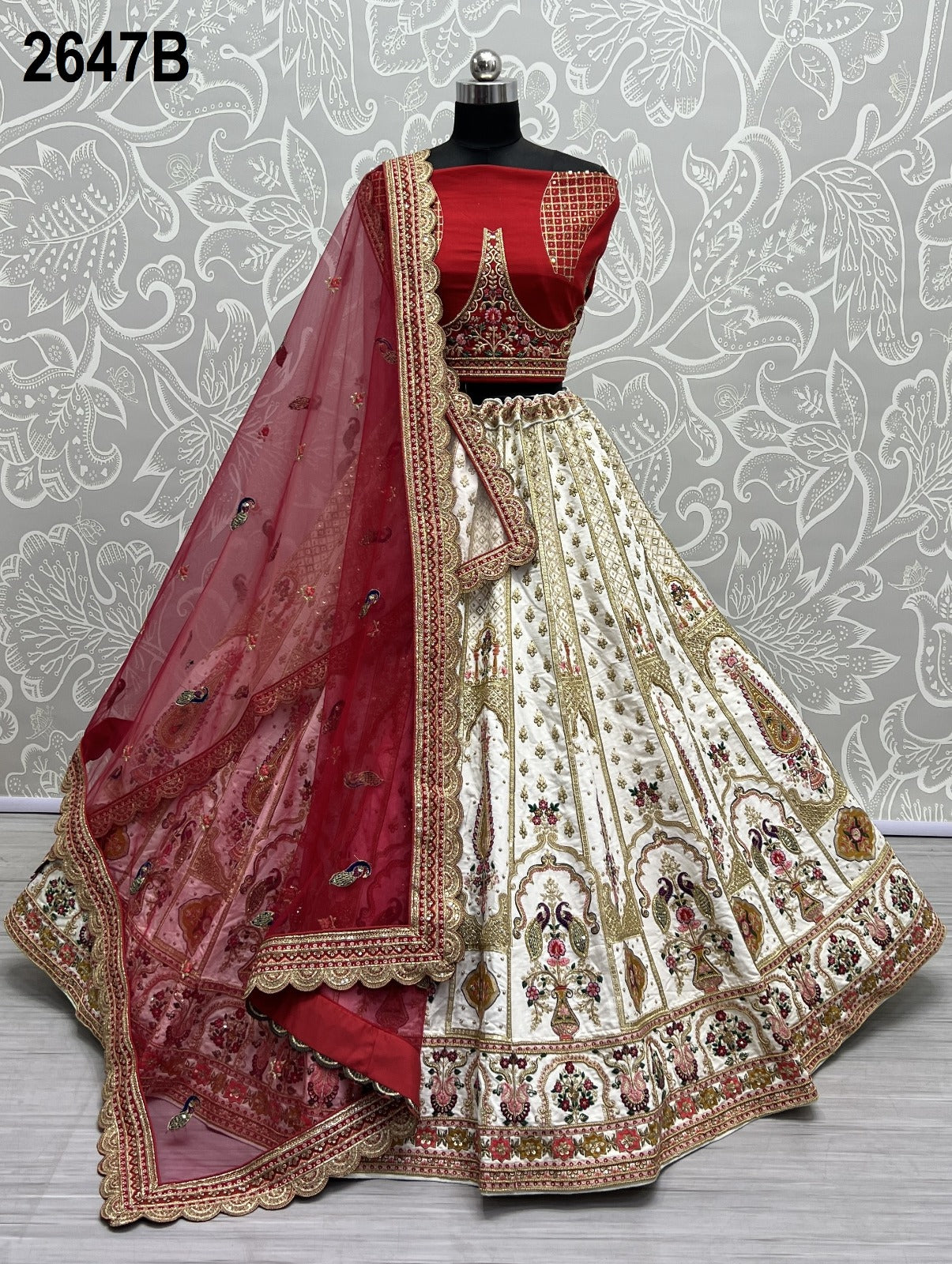 2647 Anjani Art Heavy Silk Bridal Lehenga Choli