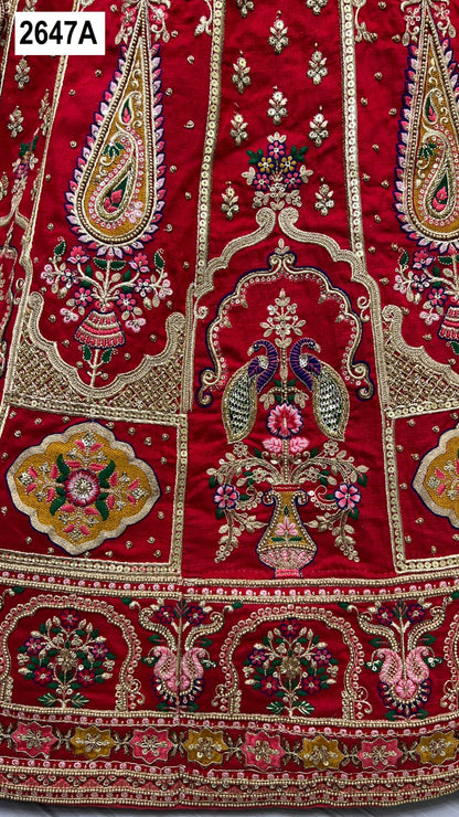 2647 Anjani Art Heavy Silk Bridal Lehenga Choli