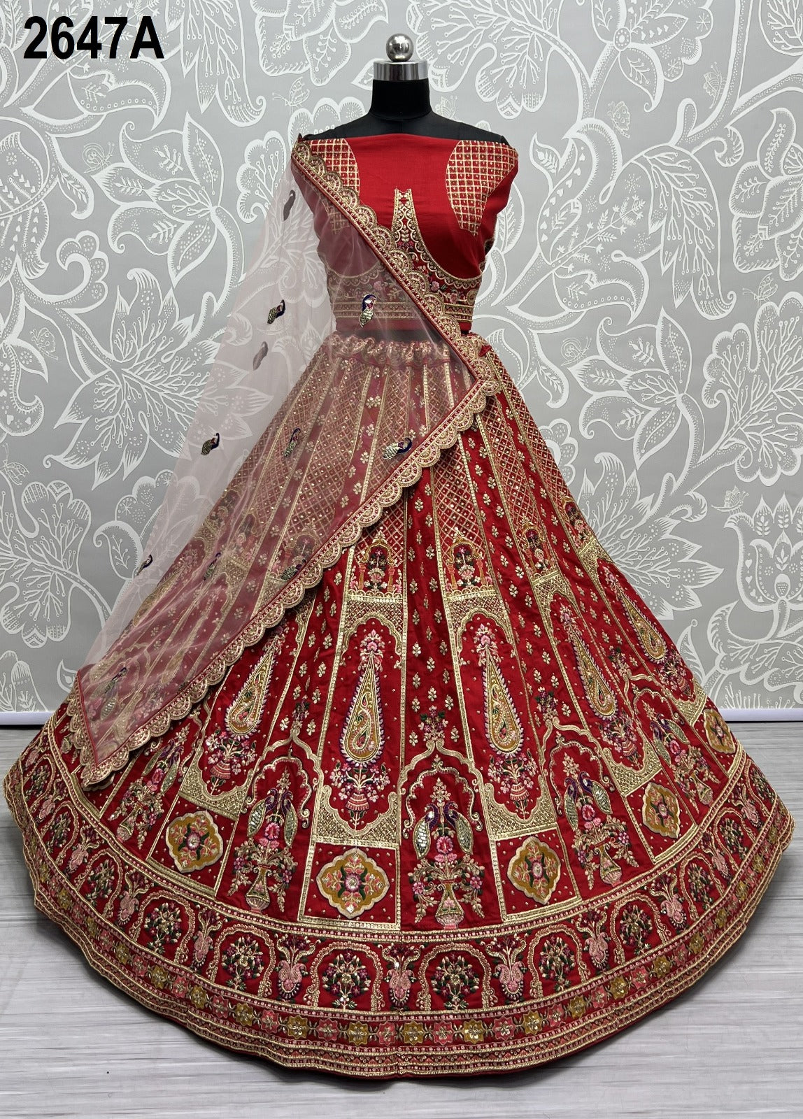2647 Anjani Art Heavy Silk Bridal Lehenga Choli