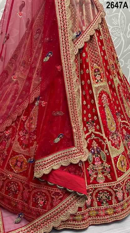 2647 Anjani Art Heavy Silk Bridal Lehenga Choli