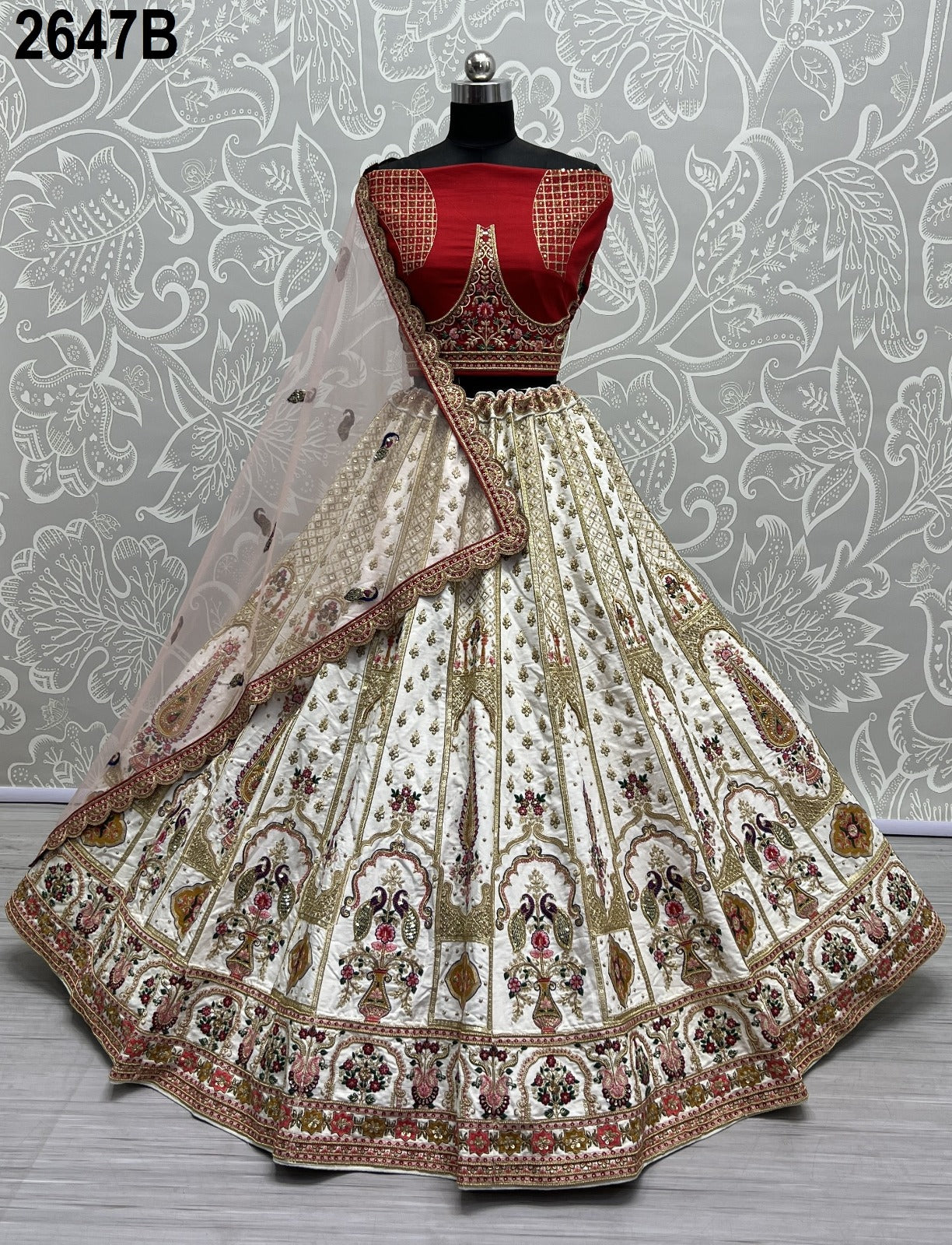 2647 Anjani Art Heavy Silk Bridal Lehenga Choli