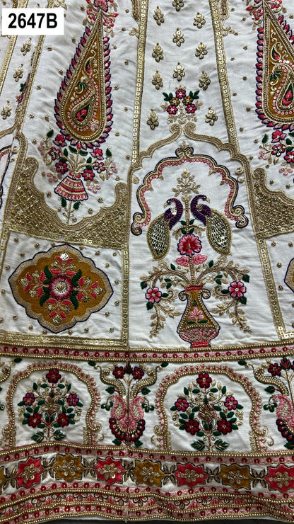 2647 Anjani Art Heavy Silk Bridal Lehenga Choli