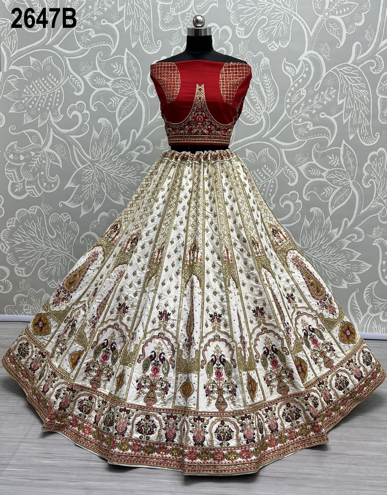 2647 Anjani Art Heavy Silk Bridal Lehenga Choli