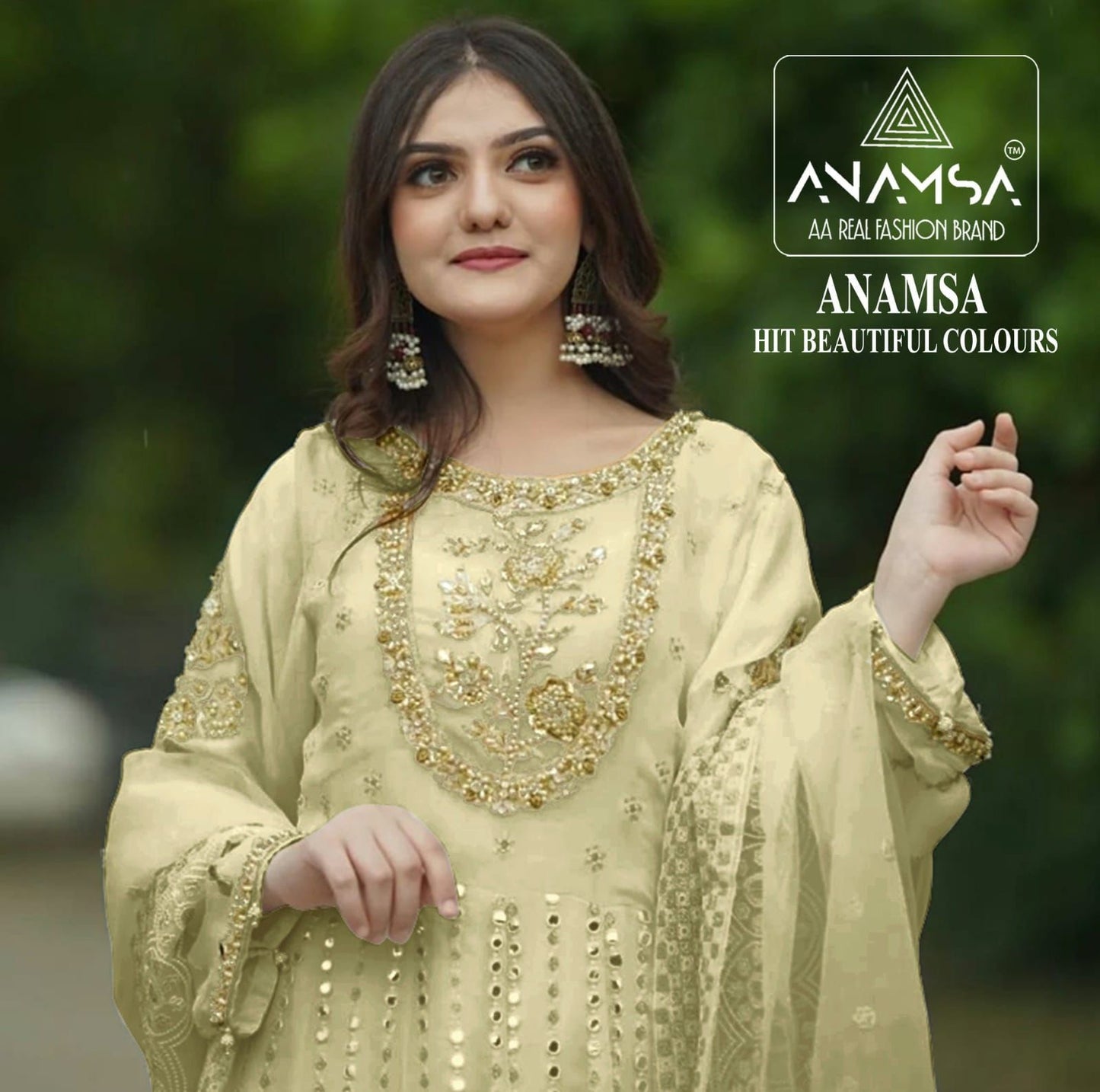 264 Anamsa Fox Georgette Pakistani Salwar Suits