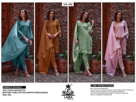 269 Laiba Georgette Pakistani Readymade Suits