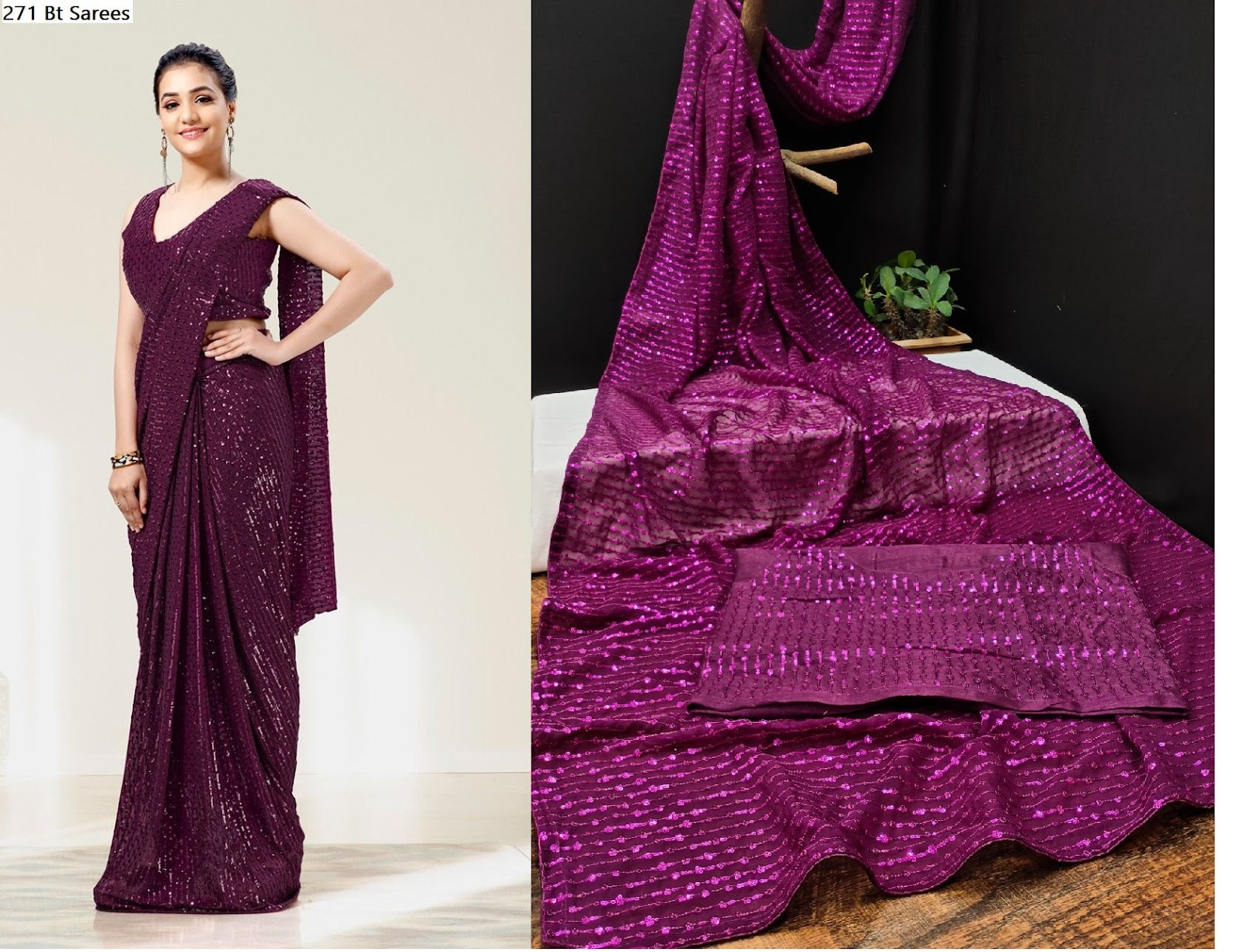 271 Bt Georgette Sarees