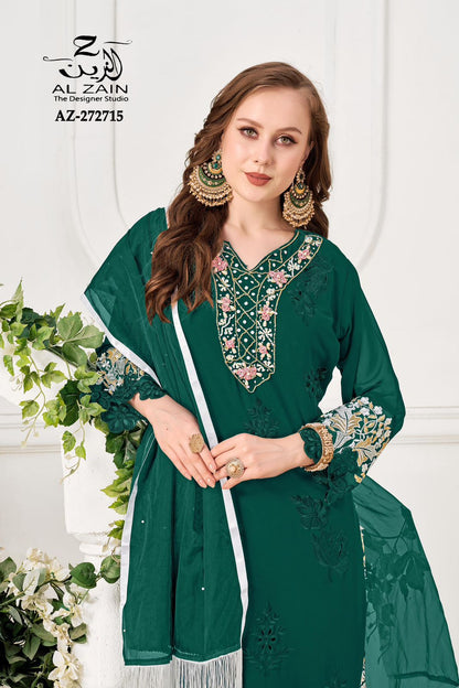 272715 Al Zain Fox Georgette Pakistani Readymade Suits