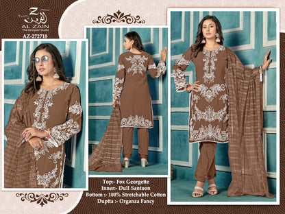 272718-New Al Zain Fox Georgette Pakistani Readymade Suits
