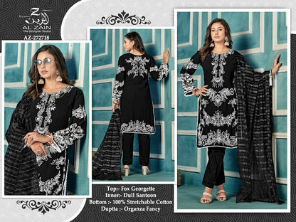 272718-New Al Zain Fox Georgette Pakistani Readymade Suits