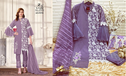 272721 Al Zain Fox Georgette Pakistani Readymade Suits