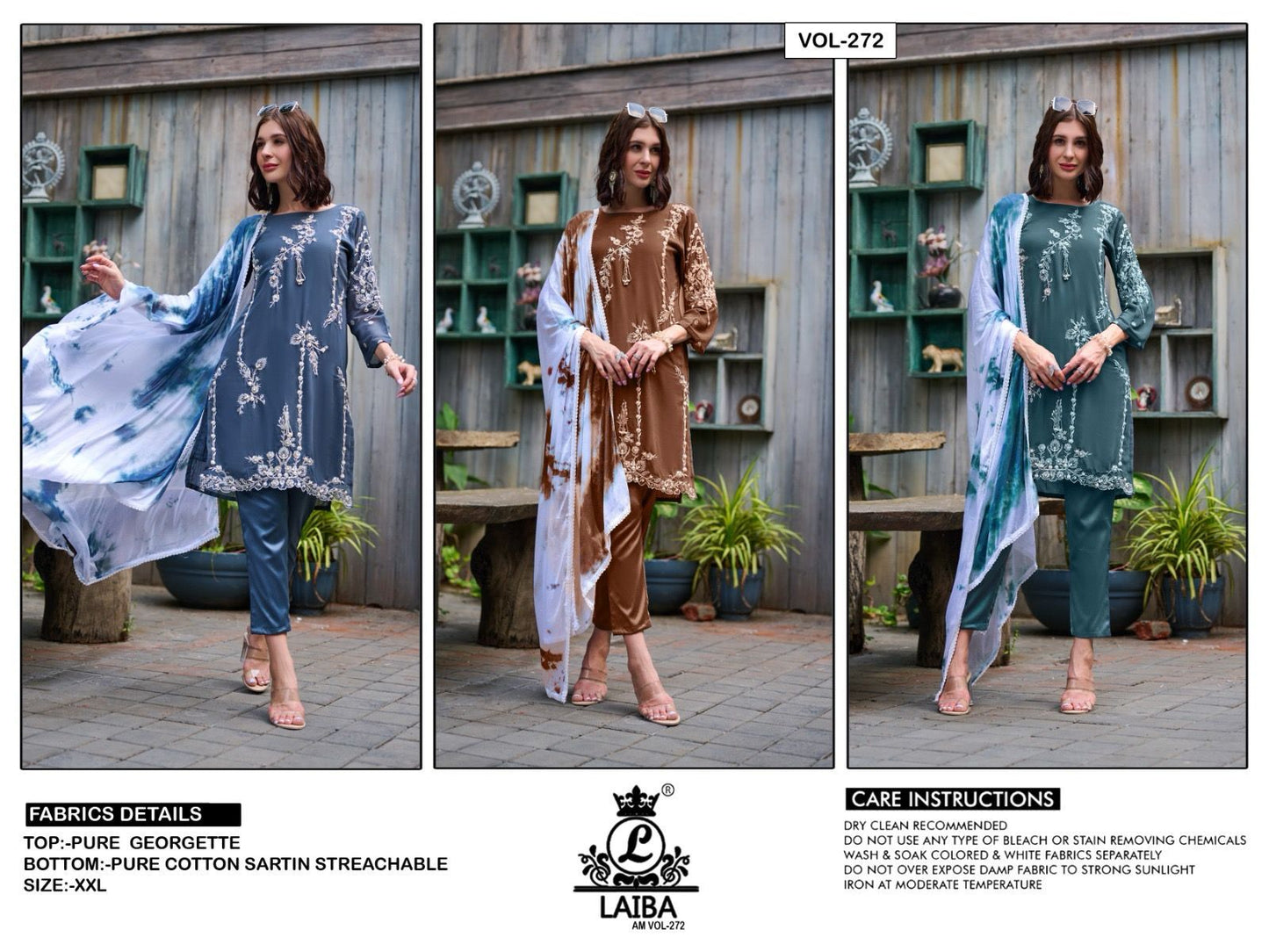 272 Laiba Georgette Pakistani Readymade Suits