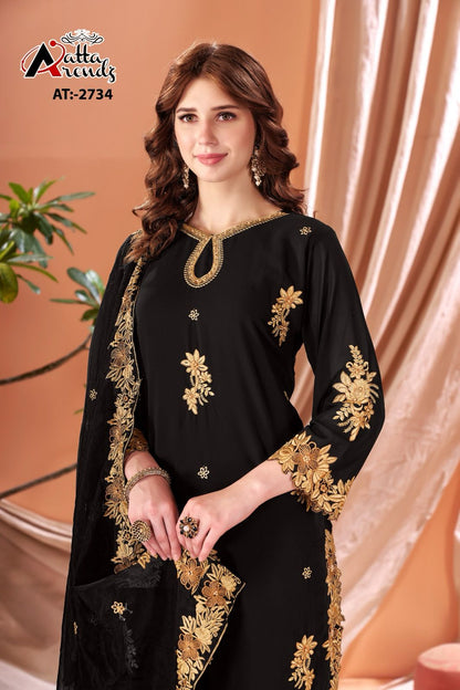 2734 Atta Trendz Georgette Pakistani Readymade Suits