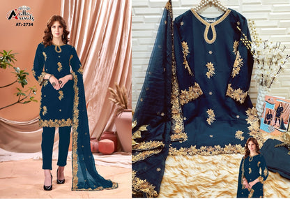 2734 Atta Trendz Georgette Pakistani Readymade Suits