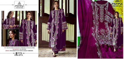 277 Anamsa Fox Georgette Pakistani Salwar Suits