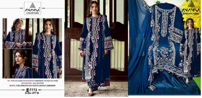 277 Anamsa Fox Georgette Pakistani Salwar Suits