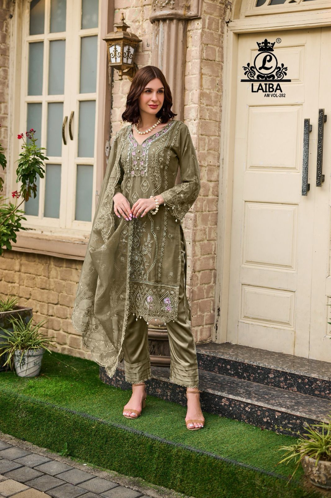 282-Colours Laiba Organza Pakistani Readymade Suits