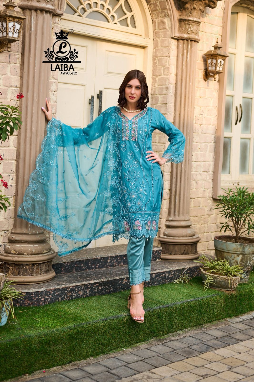 282-Colours Laiba Organza Pakistani Readymade Suits