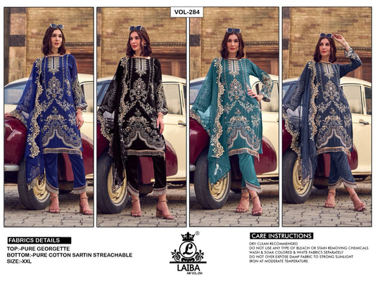 284 Laiba Georgette Pakistani Readymade Suits