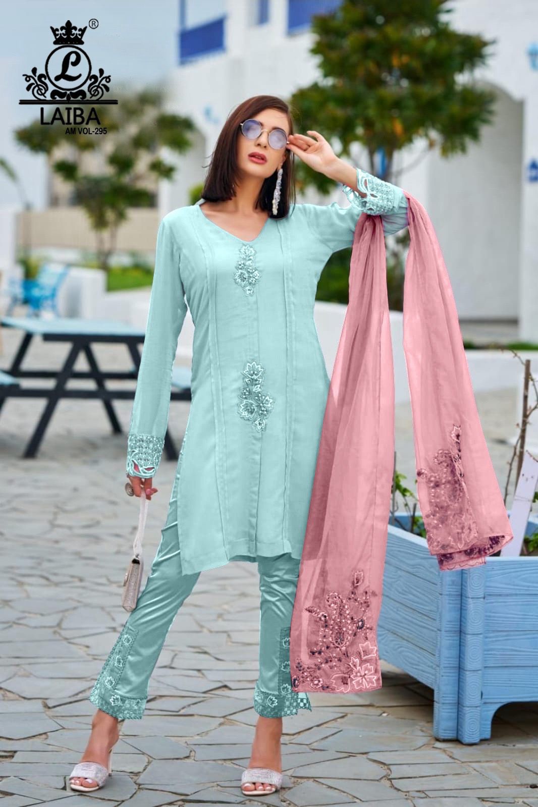 295 Laiba Georgette Pakistani Readymade Suits