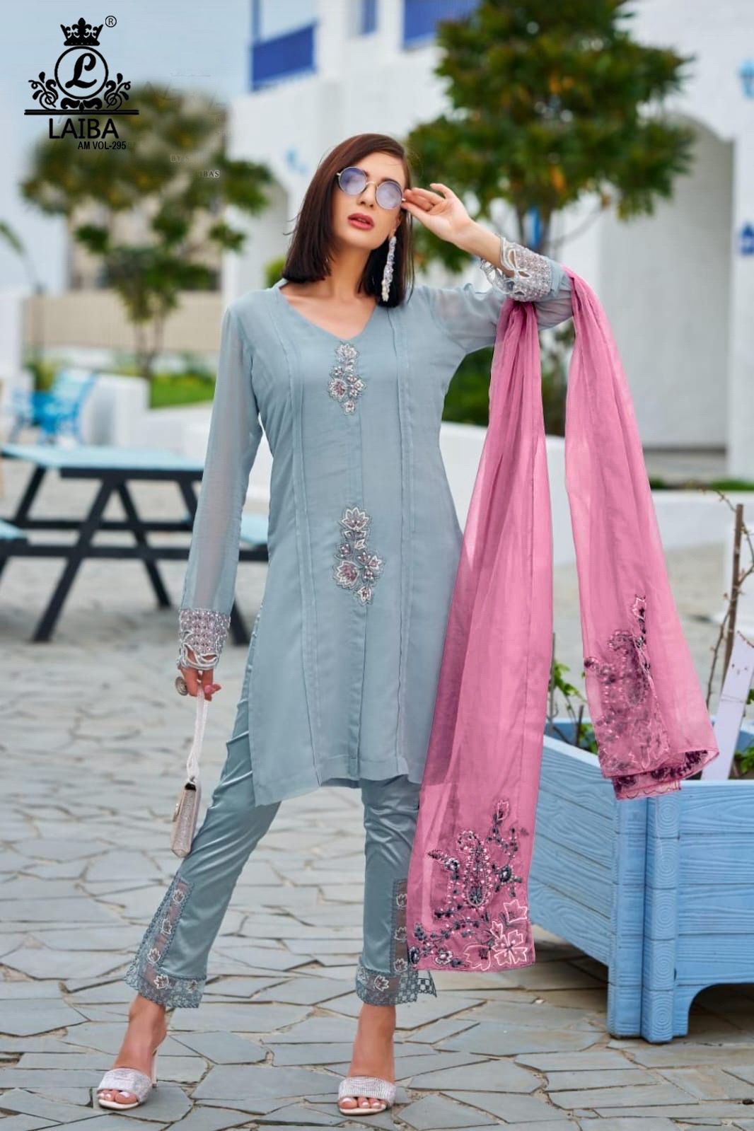 295 Laiba Georgette Pakistani Readymade Suits