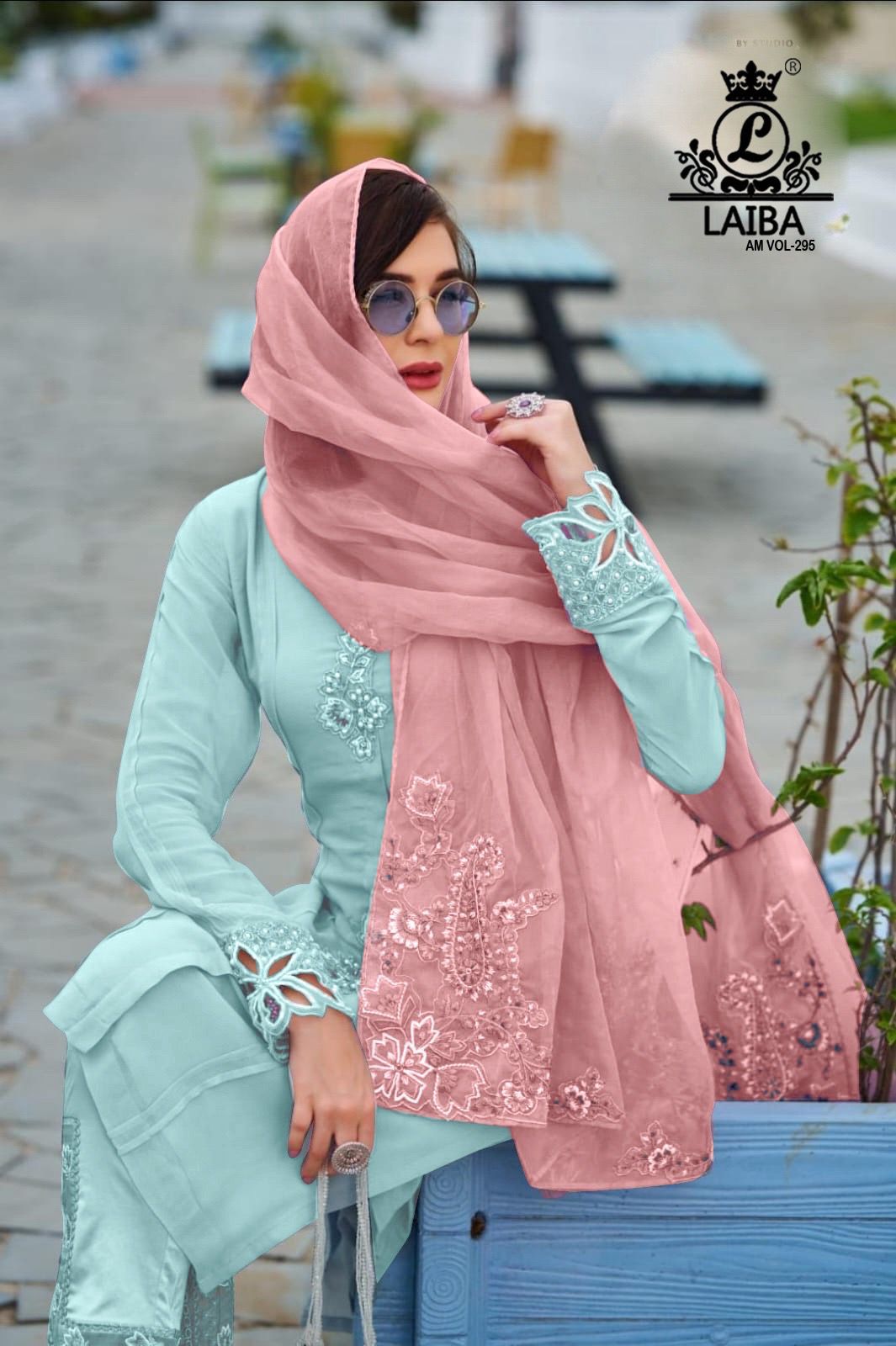 295 Laiba Georgette Pakistani Readymade Suits