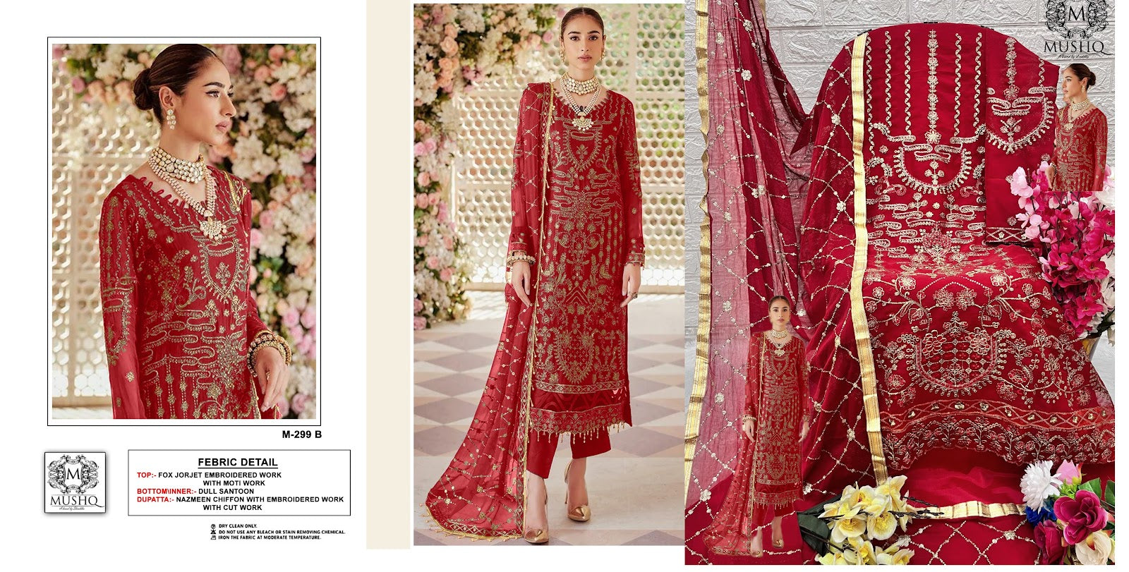 299 Mushq Georgette Pakistani Salwar Suits