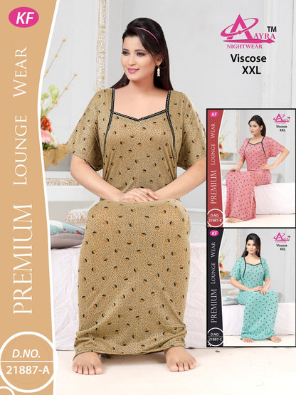 2Xl-2002 Aayra Night Gowns