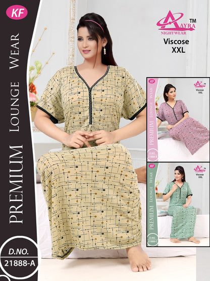 2Xl-2002 Aayra Night Gowns