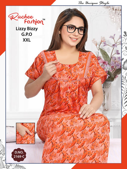 2Xl-2201 Ruchee Fashion Night Gowns