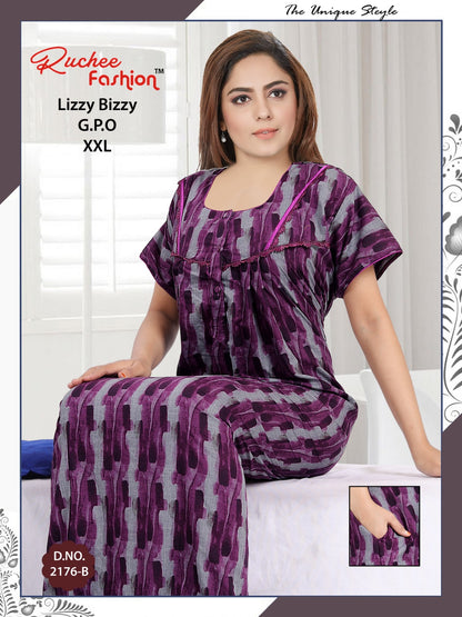 2Xl-2201 Ruchee Fashion Night Gowns