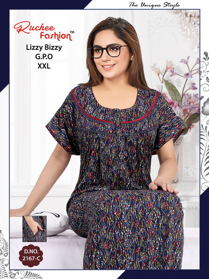 2Xl-2201 Ruchee Fashion Night Gowns