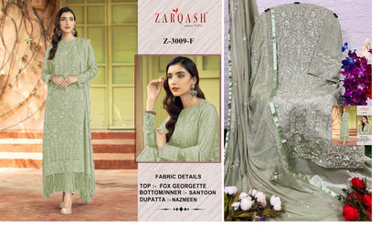3009 Colours Zarqash Georgette Pakistani Salwar Suits