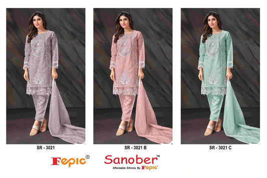 3021-Sanober Fepic Organza Pakistani Readymade Suits