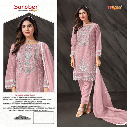3021-Sanober Fepic Organza Pakistani Readymade Suits
