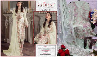 3024 Zarqash Georgette Pakistani Patch Work Suits