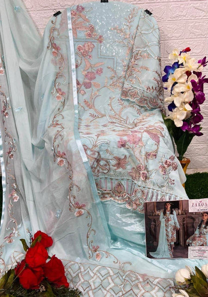3024 Zarqash Georgette Pakistani Salwar Suits