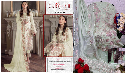 3024 Zarqash Georgette Pakistani Salwar Suits