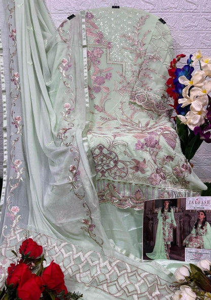 3024 Zarqash Georgette Pakistani Salwar Suits